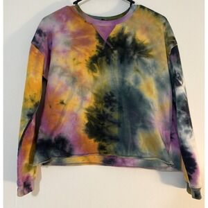 Kids Crew Neck Cropped Sweatshirt Art Class Girls Tie-Dye Size 14/16